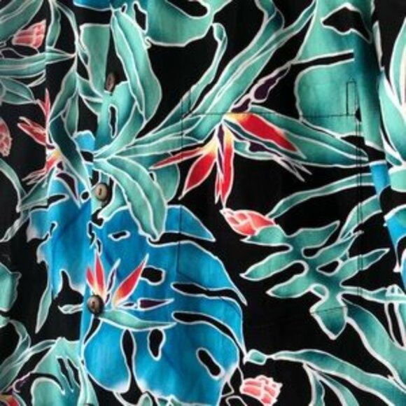 ☀Hilo Hattie The Original Hawaiian Aloha Palm Leaf Cotton Shirt size S - Picture 6 of 6